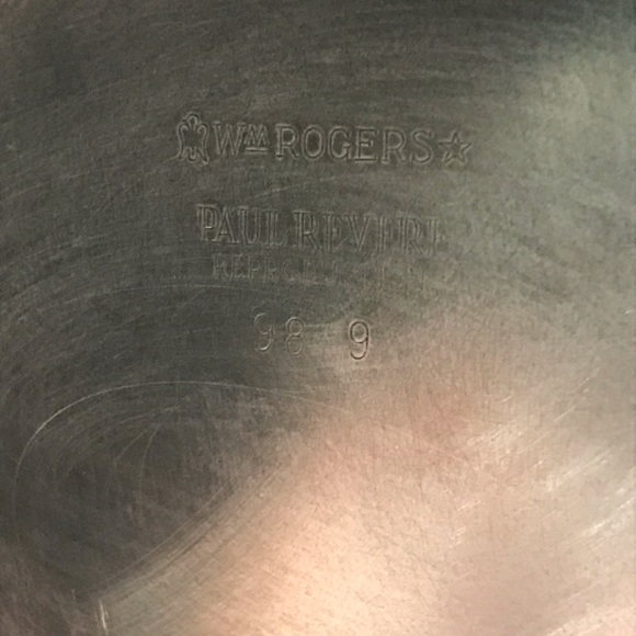 Vintage WM Rogers Paul Revere Reproduction 98-9 Set of 2 Silver Bowls - Picture 6 of 6